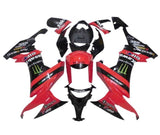 Kawasaki ZX10R Fairings (2008-2010) Red, Black, Monster at KingsMotorcycleFairings.com