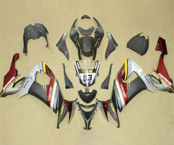 Kawasaki ZX10R Fairings (2008-2010) Silver, Red, Yellow, Gray at KingsMotorcycleFairings.com