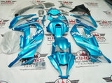 Kawasaki ZX10R Fairings (2011-2015) Blue Turquoise at KingsMotorcycleFairings.com