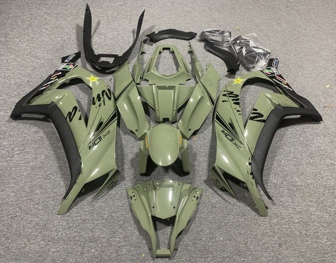 Kawasaki ZX10R Fairings (2011-2015) Light Green at KingsMotorcycleFairings.com