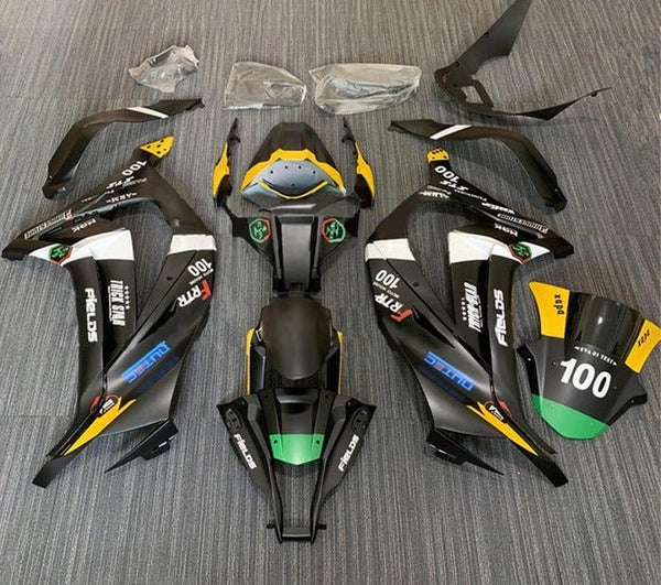 Kawasaki ZX10R Fairings (2011-2015) Matte Black, Yellow, White, Green at KingsMotorcycleFairings.com