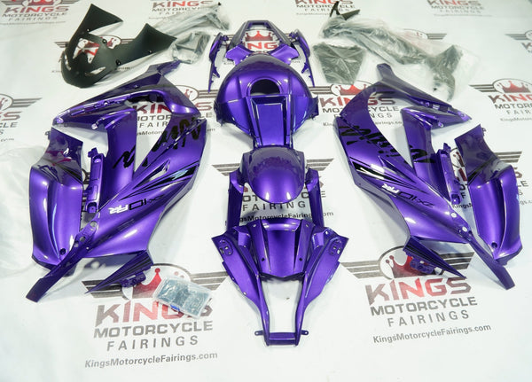 Kawasaki ZX10R Fairings (2011-2015) Purple, Black, White at KingsMotorcycleFairings.com