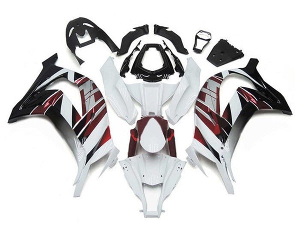 Kawasaki ZX10R Fairings (2011-2015) White, Candy Red, Black at KingsMotorcycleFairings.com