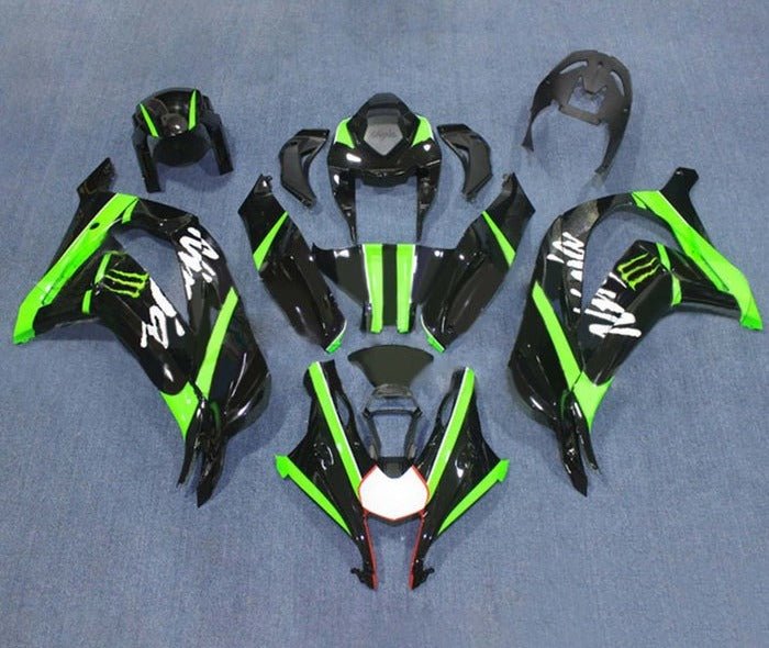 Kawasaki ZX10R Fairings (2016-2020) Black, Green, White, Red at KingsMotorcycleFairings.com
