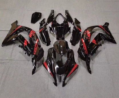 Kawasaki ZX-10R Fairings (2016-2020) Black, Red at KingsMotorcycleFairings.com