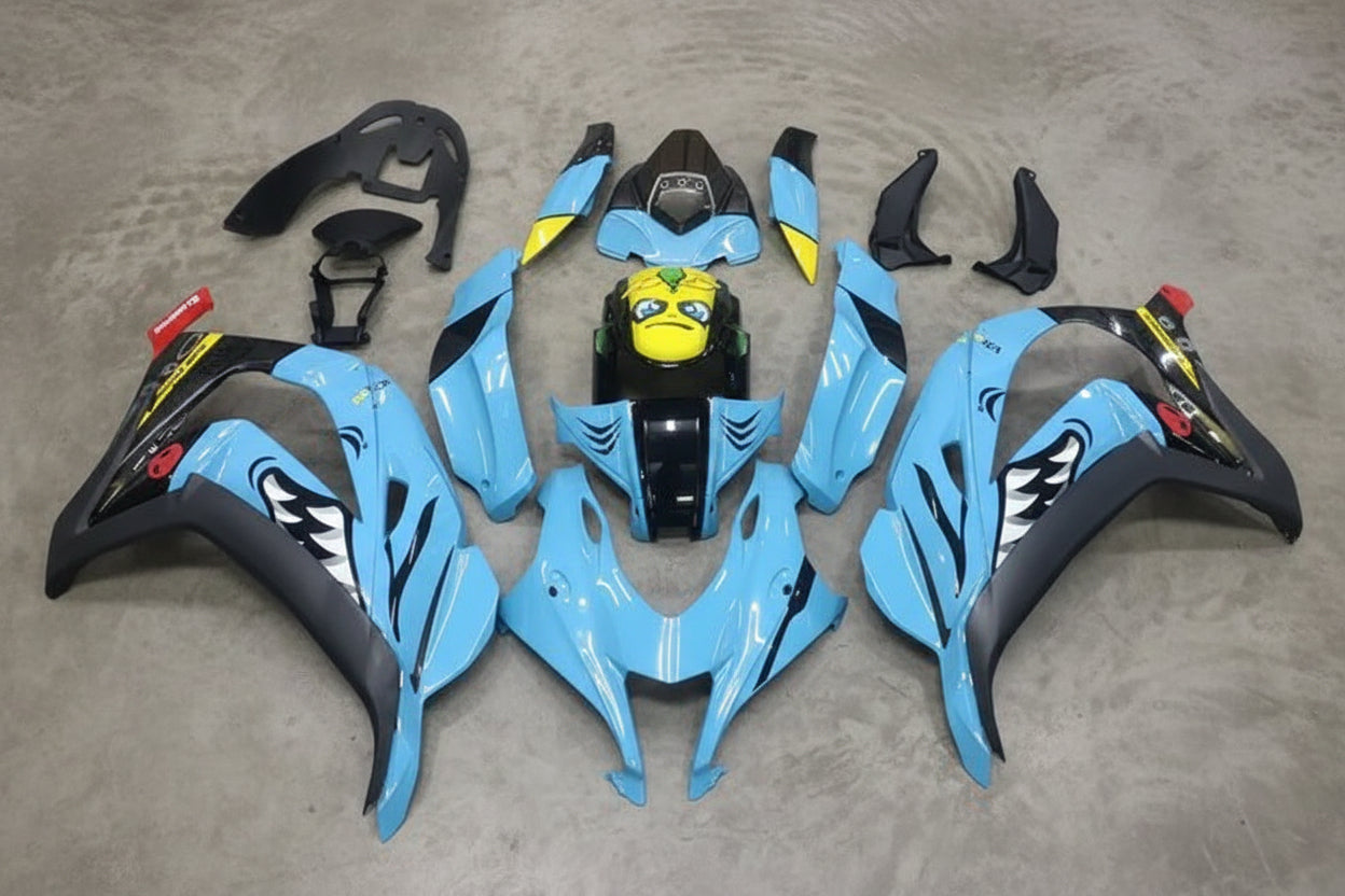 Kawasaki ZX10R Fairings (2016-2020) Blue Shark at KingsMotorcycleFairings.com