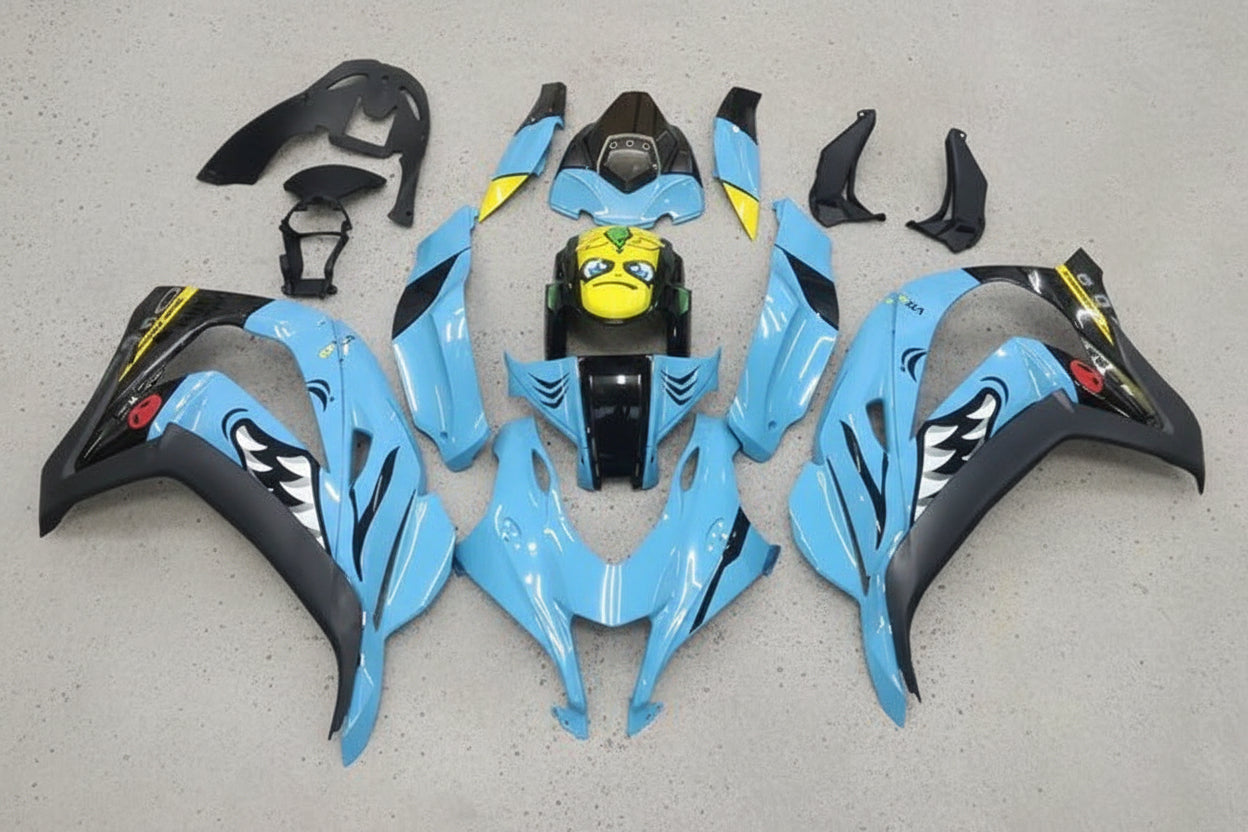 Kawasaki ZX-10R Fairings (2016-2020) Blue Shark at KingsMotorcycleFairings.com