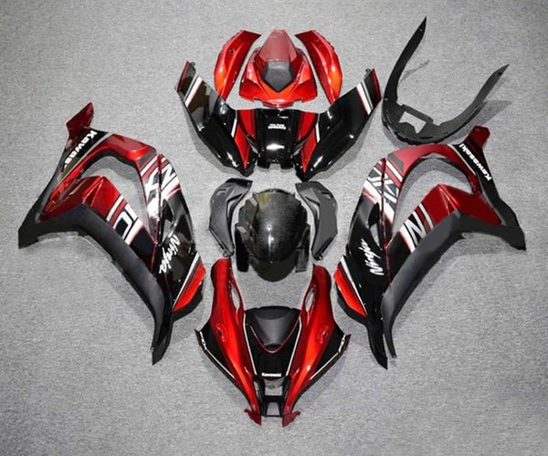 Kawasaki ZX10R Fairings (2016-2020) Candy Red, Black, Silver, White at KingsMotorcycleFairings.com