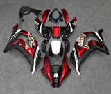 Kawasaki ZX-10R Fairings (2016-2020) Candy Red, Black, White, Gold at KingsMotorcycleFairings.com