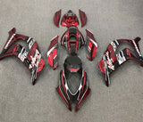 Kawasaki ZX10R Fairings (2016-2020) Dark Red, Black, White at KingsMotorcycleFairings.com