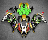 Kawasaki ZX-10R Fairings (2016-2020) Gold, Black, Green at KingsMotorcycleFairings.com