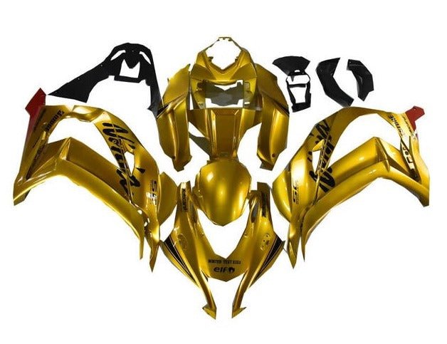Kawasaki ZX10R Fairings (2016-2020) Gold, Black, Red, Elf at KingsMotorcycleFairings.com