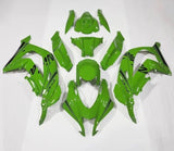 Kawasaki ZX-10R Fairings (2016-2020) Green, Black Stripe at KingsMotorcycleFairings.com