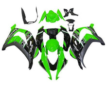 Kawasaki ZX10R Fairings (2016-2020) Green, Black, Silver at KingsMotorcycleFairings.com