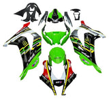 Kawasaki ZX10R Fairings (2016-2020) Green, Black, Yellow, Red at KingsMotorcycleFairings.com