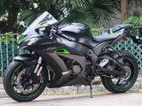 Kawasaki ZX-10R Fairings (2016-2020) Matte Black, Green, Silver at KingsMotorcycleFairings.com