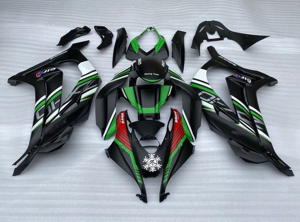 Kawasaki ZX10R Fairings (2016-2020) Matte Black, Green, White, Red at KingsMotorcycleFairings.com