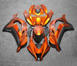 Kawasaki ZX-10R Fairings (2016-2020) Orange Rust, Black at KingsMotorcycleFairings.com