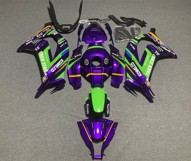Kawasaki ZX-10R Fairings (2016-2020) Purple, Green, Yellow at KingsMotorcycleFairings.com