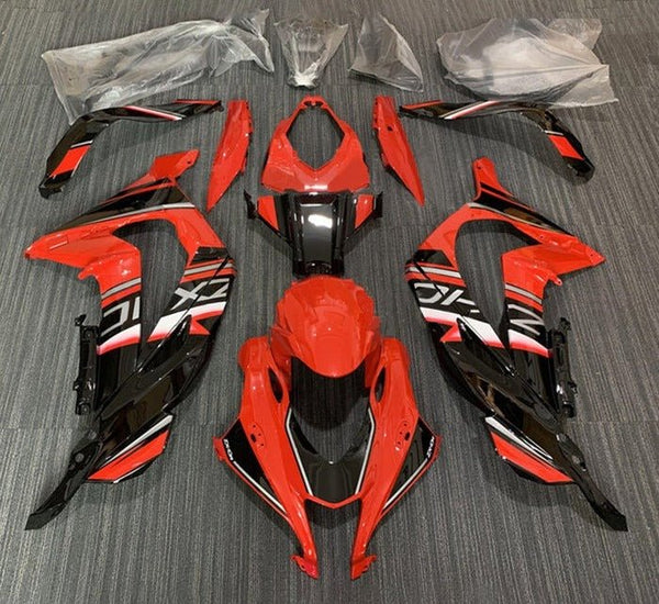 Kawasaki ZX10R Fairings (2016-2020) Red, Black, White, Gray at KingsMotorcycleFairings.com