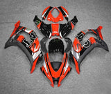 Kawasaki ZX-10R Fairings (2016-2020) Red, Silver, Black, Stripe at KingsMotorcycleFairings.com