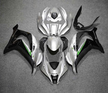 Kawasaki ZX-10R Fairings (2016-2020) Silver, Black, Green at KingsMotorcycleFairings.com