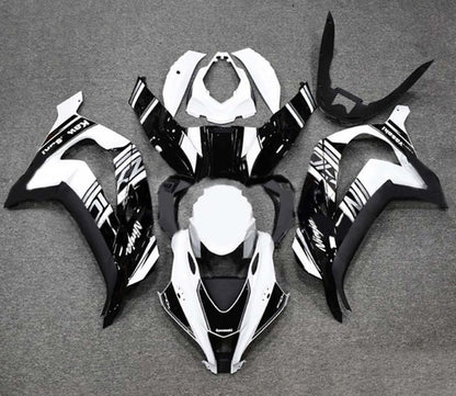 Kawasaki ZX-10R Fairings (2016-2020) White, Black, Silver at KingsMotorcycleFairings.com