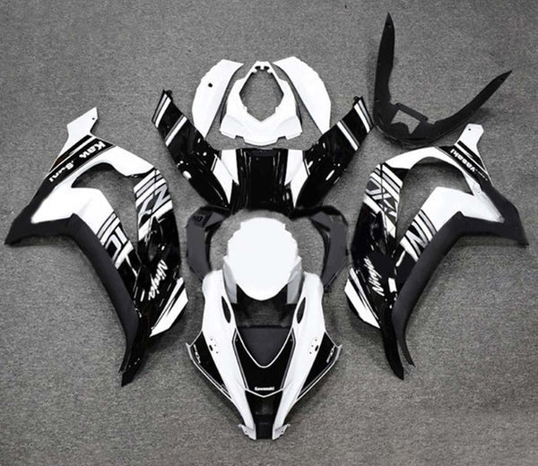 Kawasaki ZX10R Fairings (2016-2020) White, Black, Silver at KingsMotorcycleFairings.com