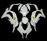 Kawasaki ZX-10R Fairings (2016-2020) White, Neon Yellow at KingsMotorcycleFairings.com