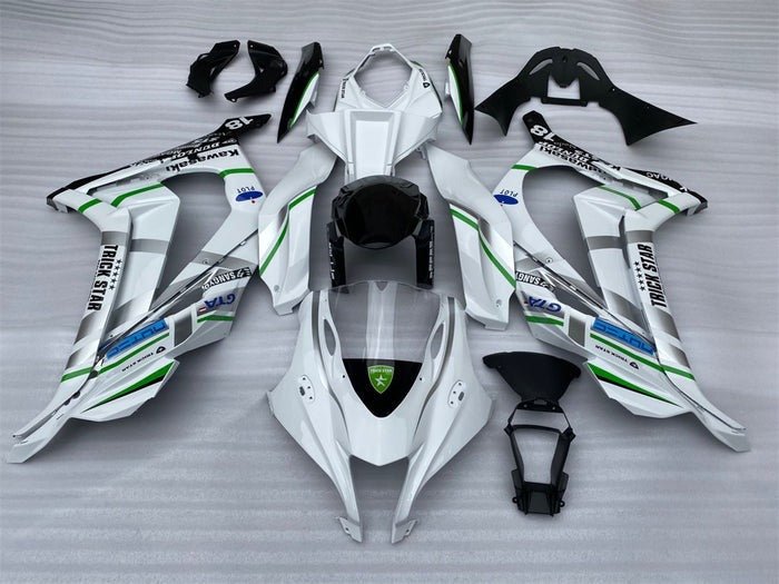 Kawasaki ZX-10R Fairings (2016-2020) White, Silver, Green, Blue at KingsMotorcycleFairings.com