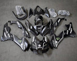 Kawasaki ZX10R Fairings (2021-2025) Matte Black, White Monster at KingsMotorcycleFairings.com
