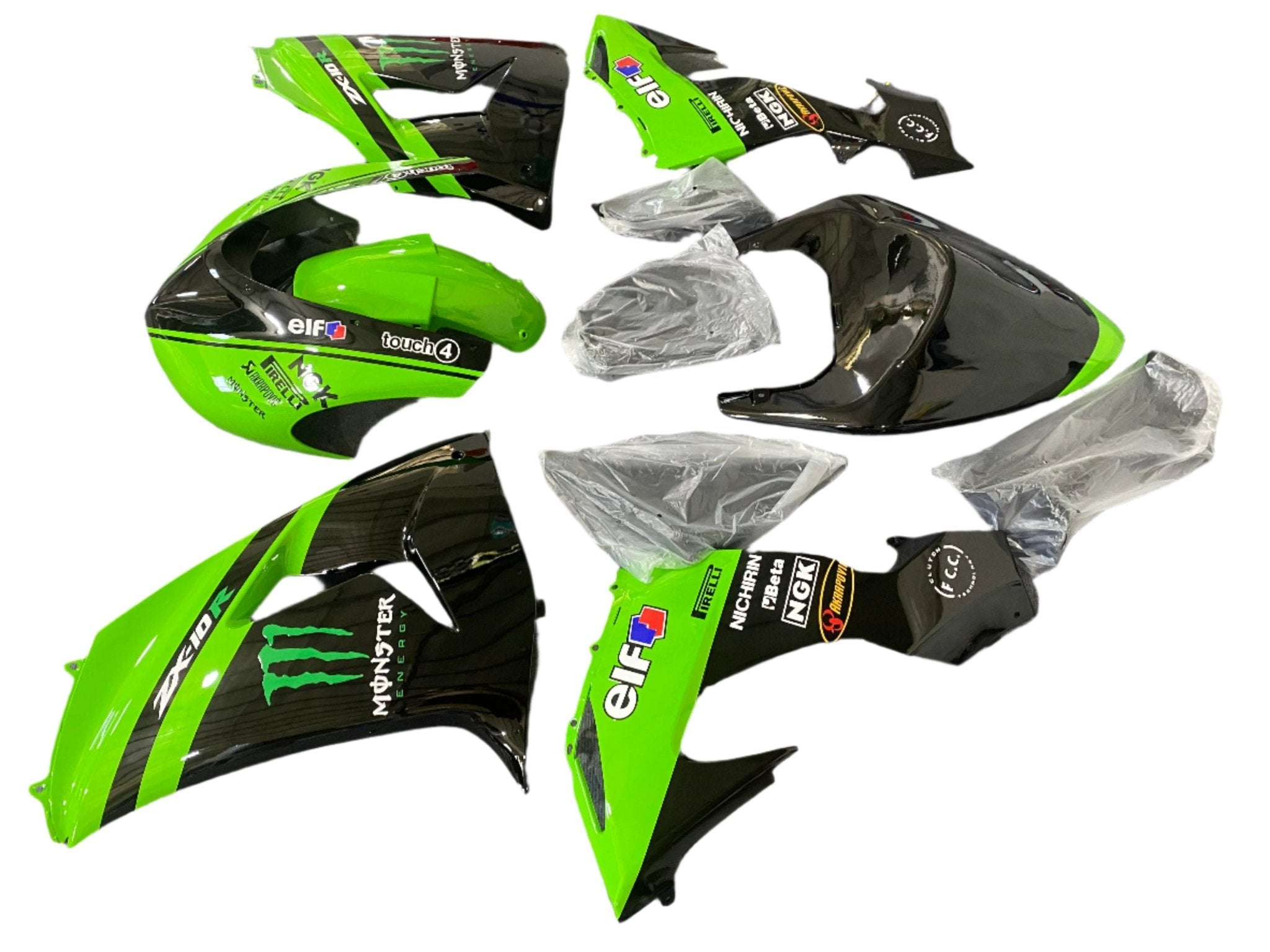 Race Fairings | Kawasaki Ninja ZX10R (2006-2007) Green