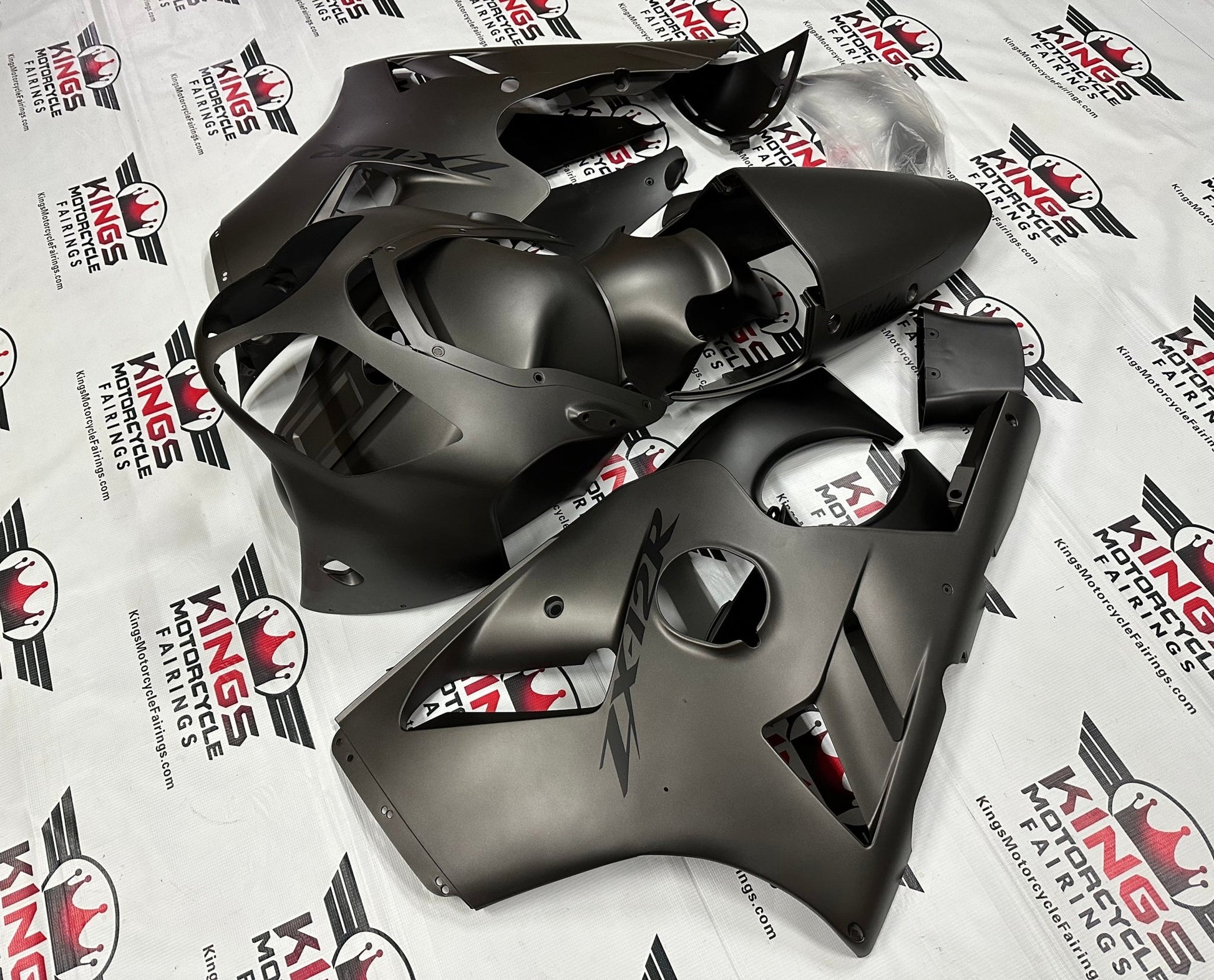 Kawasaki ZX12R Fairing Kit (2000-2001) Matte Graphite at KingsMotorcycleFairings.com