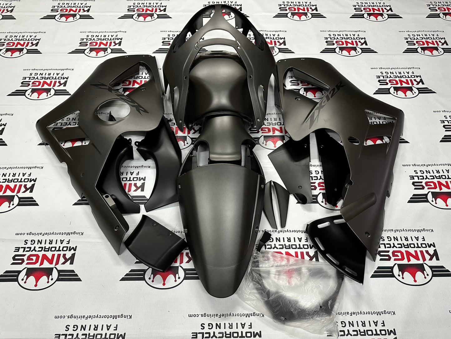 Kawasaki ZX-12R Fairings (2000-2001) Matte Graphite at KingsMotorcycleFairings.com