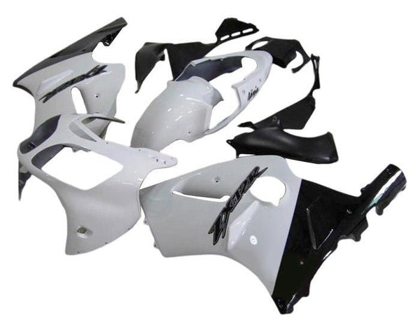 Kawasaki ZX12R Fairings (2000-2001) White, Black at KingsMotorcycleFairings.com