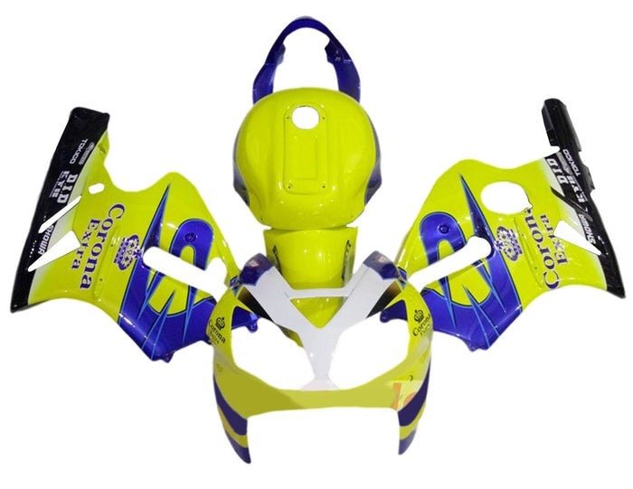 Kawasaki ZX12R Fairings (2000-2001) Yellow, Blue Corona at KingsMotorcycleFairings.com