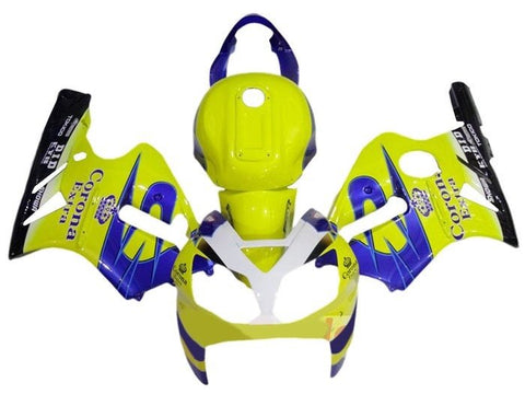 Kawasaki ZX12R Fairings (2000-2001) Yellow, Blue Corona at KingsMotorcycleFairings.com