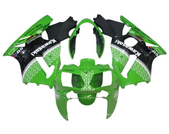 Kawasaki ZX12R Fairings (2002-2006) Green, Black, White Elf at KingsMotorcycleFairings.com