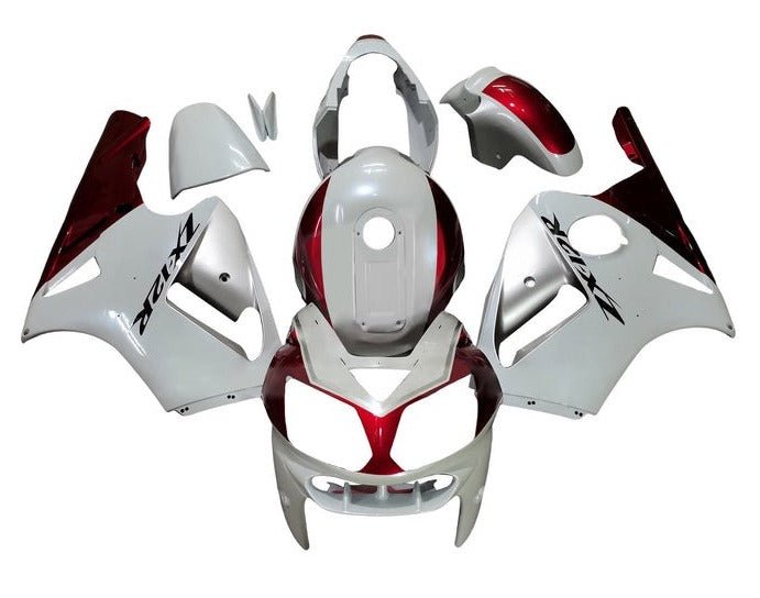 Kawasaki ZX12R Fairings (2002-2006) White, Silver, Red at KingsMotorcycleFairings.com