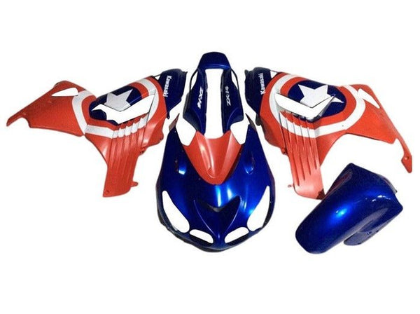 Kawasaki ZX14R Fairings (2006-2011) Blue, Red, Captain America at KingsMotorcycleFairings.com