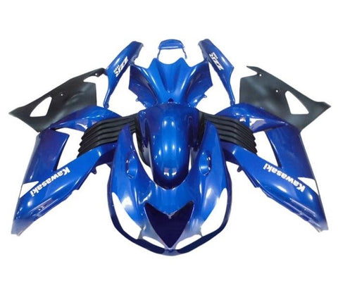 Kawasaki ZX14R Fairings (2006-2011) Blue, White, Black at KingsMotorcycleFairings.com