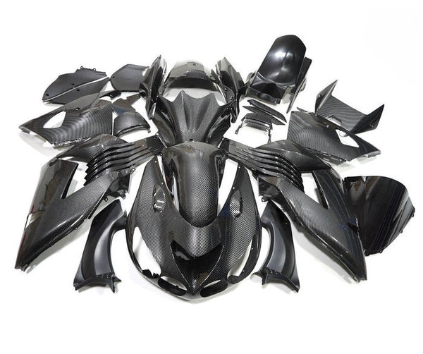 Kawasaki ZX14R Fairings (2006-2011) Faux Carbon Fiber at KingsMotorcycleFairings.com