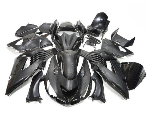 Kawasaki ZX14R Fairings (2006-2011) Faux Carbon Fiber at KingsMotorcycleFairings.com