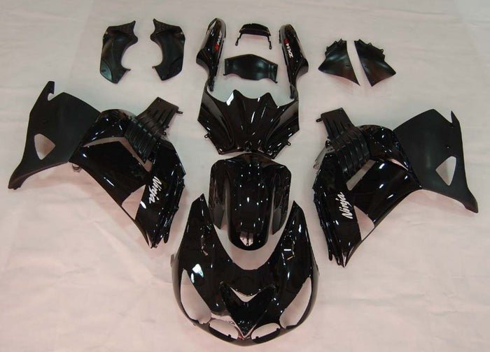 Kawasaki ZX-14R Fairings (2006-2011) Gloss Black at KingsMotorcycleFairings.com.
