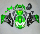 Kawasaki ZX-14R Fairings (2006-2011) Green, White, Black at KingsMotorcycleFairings.com