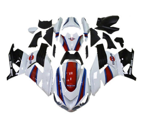 Kawasaki ZX14R Fairings (2006-2011) White, Red, Martini at KingsMotorcycleFairings.com
