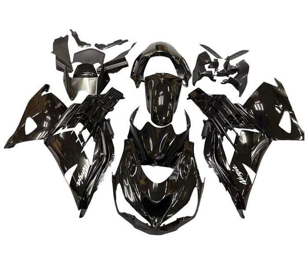 Kawasaki ZX14R Fairings (2012-2024) Gloss Black at KingsMotorcycleFairings.com