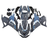 Kawasaki ZX-14R Fairings (2012-2024) Nardo Gray, Blue at KingsMotorcycleFairings.com