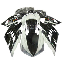 Kawasaki ZX-14R Fairings (2012-2024) White, Black RR at KingsMotorcycleFairings.com