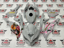 Kawasaki ZX4R Fairings (2019-2025) Gray, Gold, Dragon Blossoms at KingsMotorcycleFairings.com
